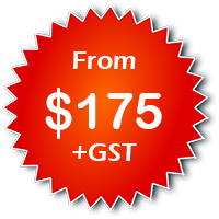 From $175 +GST
